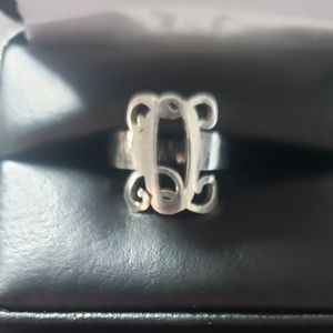 Sterling Silver Initial Ring